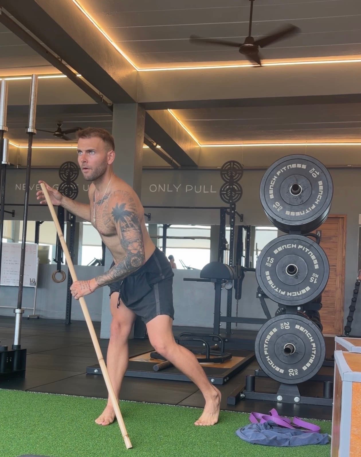 Brandon building strength and sustainable habits in the gym